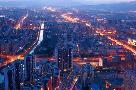Beijing cityscapeの写真素材