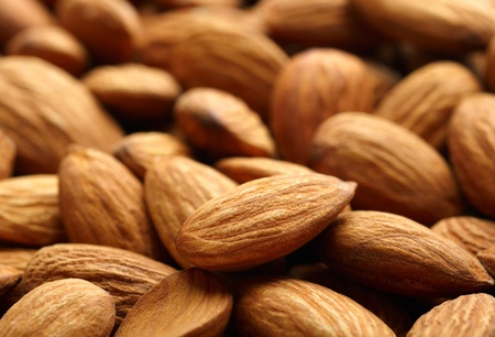 Almonds backgroundの写真素材