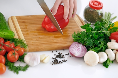 Organic vegetable backgroundの写真素材