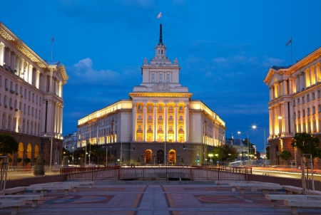City centre of Sofia, capital of Bulgariaの写真素材