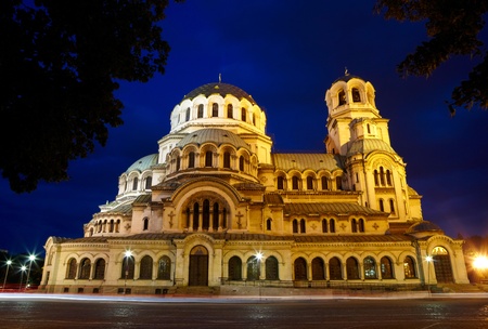 Alexander Nevski Cathedral in capital of Bulgaria - Sofiaの写真素材