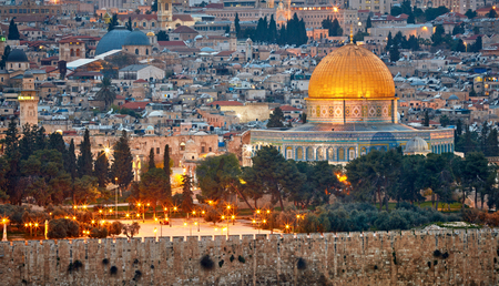 The Dome of the Rock. Jerusalem,  Israelの写真素材