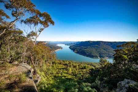 Burrangorang look and lake before the firesの写真素材