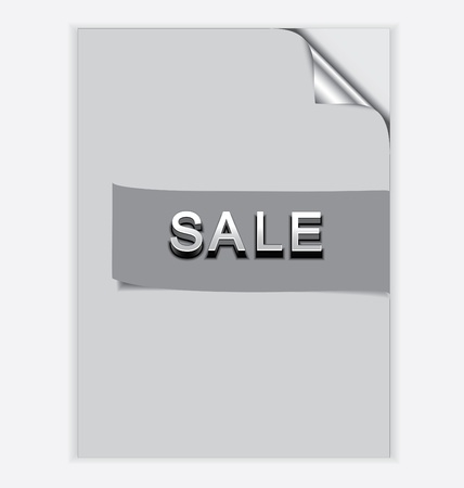 illustratio of warpped paper with sale のイラスト素材