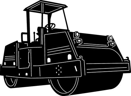 illustration of great building Equipments detailed silhouetteのイラスト素材