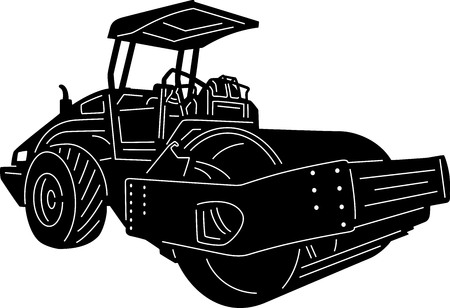 illustration of great building Equipments detailed silhouetteのイラスト素材