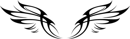 illustration of wings のイラスト素材