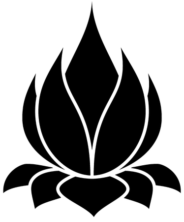 illustration of great lotus のイラスト素材