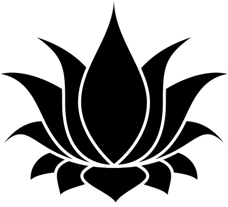 illustration of great lotus のイラスト素材