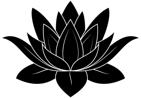 illustration of great lotus のイラスト素材