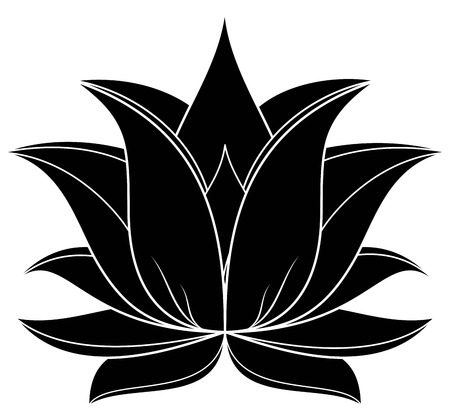 illustration of great lotus のイラスト素材