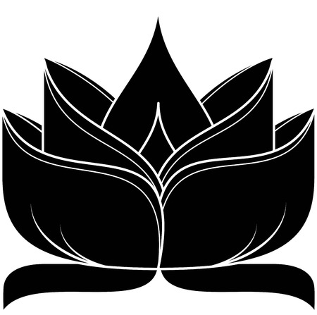 illustration of great lotus のイラスト素材