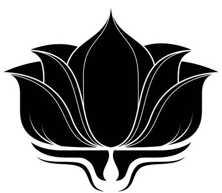 illustration of great lotus のイラスト素材