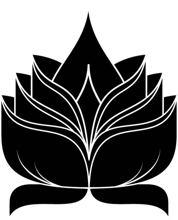 illustration of great lotus のイラスト素材