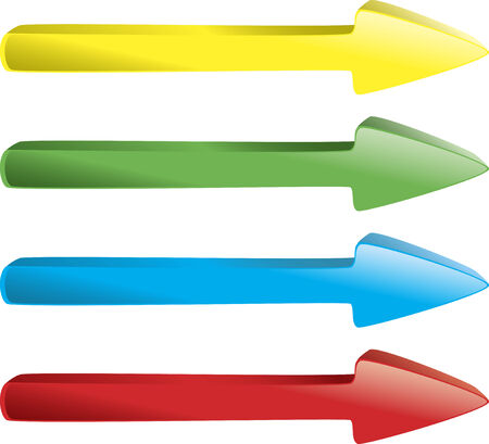 illustration of 3d arrows のイラスト素材