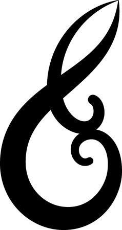 Illustration of Ornaments set silhouette のイラスト素材