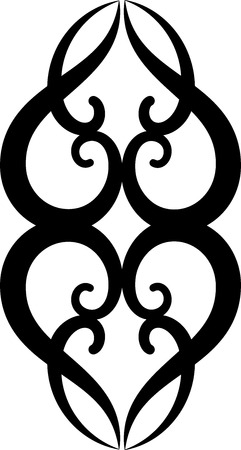 Illustration of Ornaments set silhouette のイラスト素材