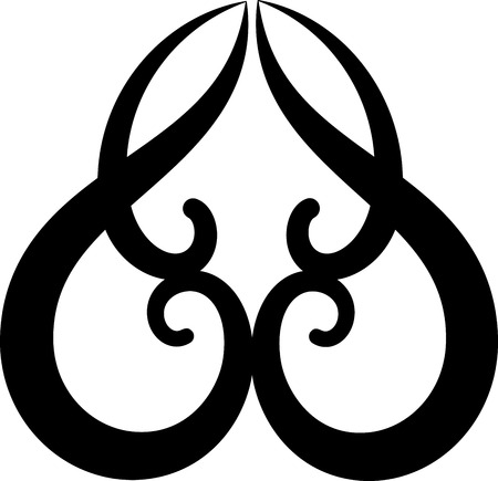 Illustration of Ornaments set silhouette のイラスト素材