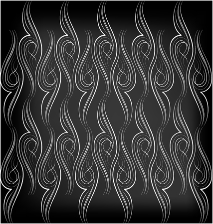 illustrated of ornamental pinstripingのイラスト素材