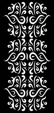 illustration of great Ornaments Wall arts ready for print and cut with CNCのイラスト素材