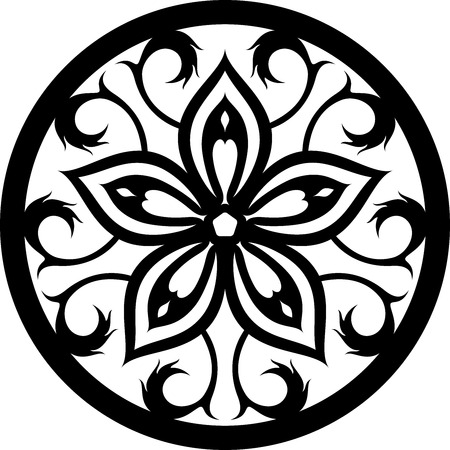 illustration of great Ornaments Wall arts ready for print and cut with CNCのイラスト素材