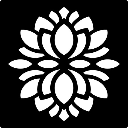 illustration of great Ornaments Leaf Flower Silhouette ready for cnc and printsのイラスト素材