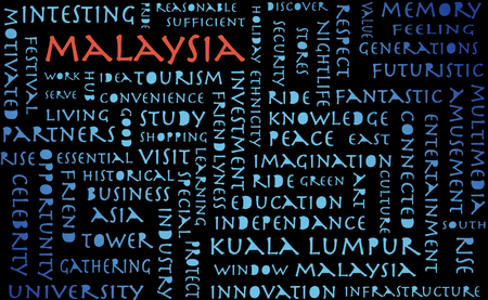 Malaysia Wordingのイラスト素材