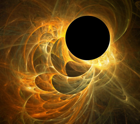 Abstract background. gold yellow palette. raster fractal graphics.