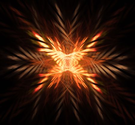 Abstract background. gold yellow palette. raster fractal graphics.の写真素材
