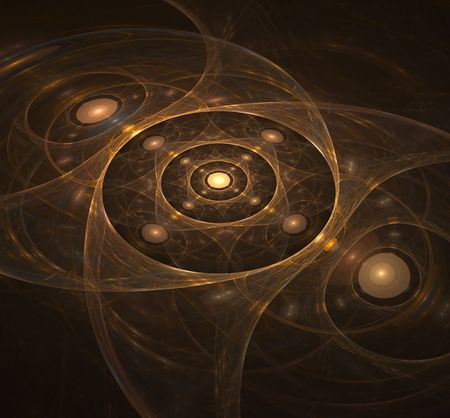 Abstract background. gold yellow palette. raster fractal graphics.の写真素材