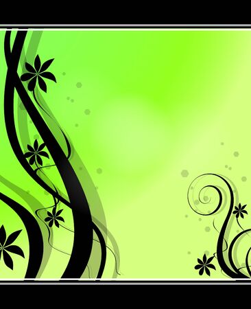 Abstract floral background.のイラスト素材