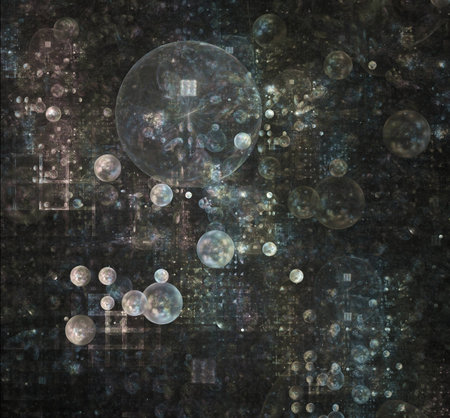 abstract fractal background on the black.