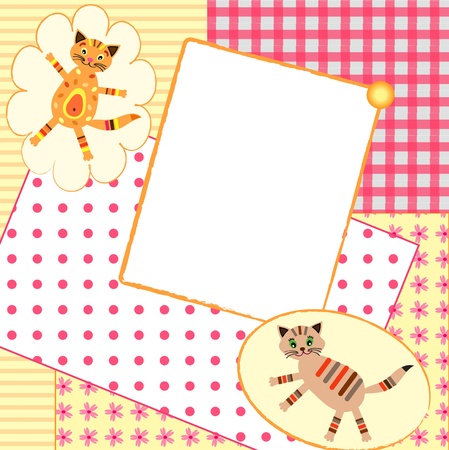 Baby  Invitation card .のイラスト素材