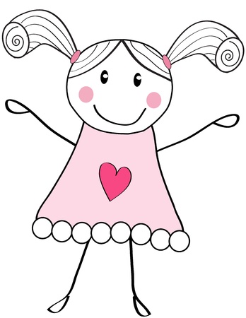 little angel greeting cardのイラスト素材