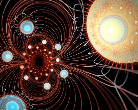 abstract fractal background  の写真素材