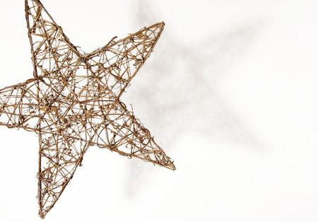 star isolated christmas