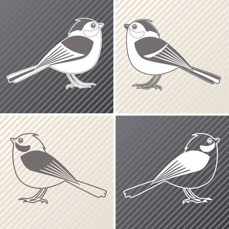 Cute birds for your designのイラスト素材