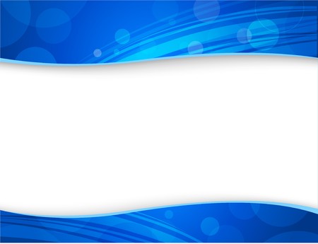 Elegant blue business background with header, footer and a space for your text - in letter formatの写真素材