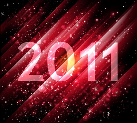 2011 red backgroundの写真素材