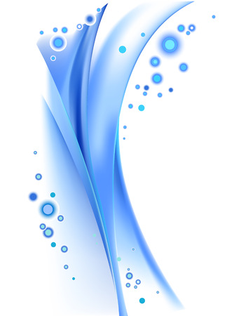 abstract blue backgrounds with bubblesのイラスト素材