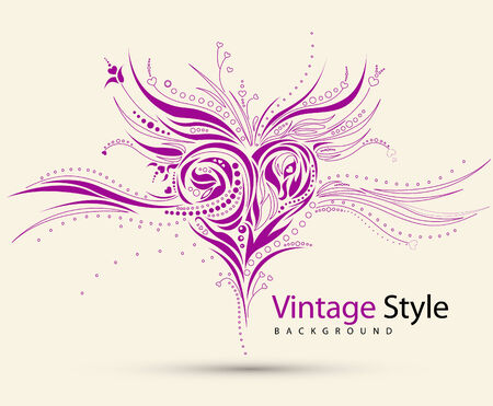 abstract grunge heart designのイラスト素材