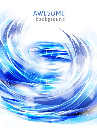 abstract blue backgrounds with water splashの写真素材