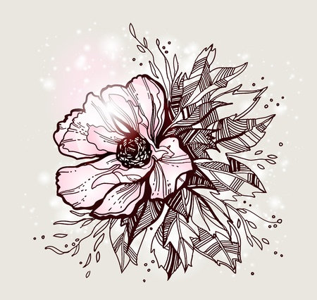 beautiful flower designの写真素材