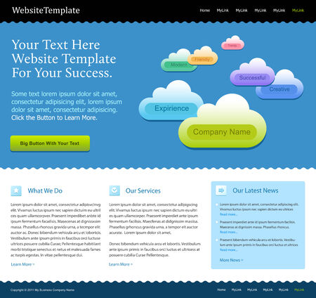 Modern web site design templateのイラスト素材
