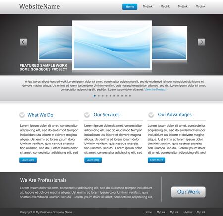 business website templateのイラスト素材