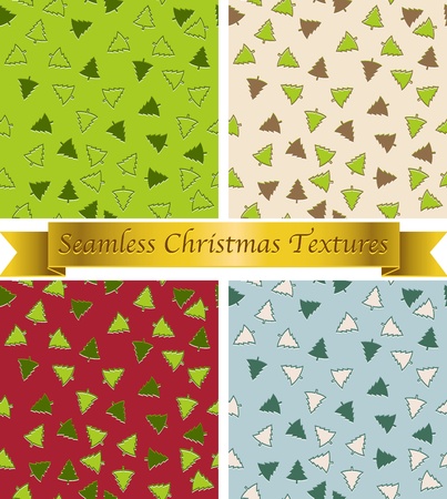 Christmas seamless vintage patterns textures - vectorのイラスト素材