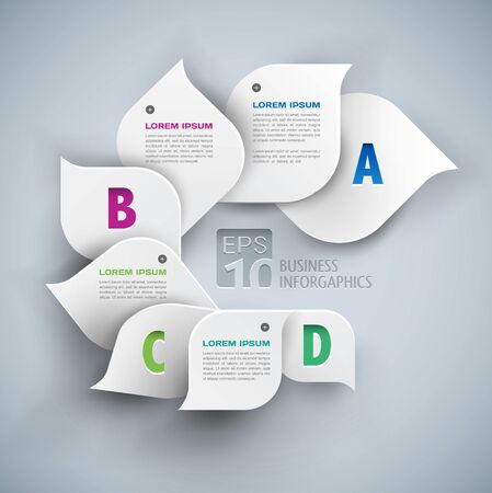 infographics elements 3d abstract backgroundのイラスト素材