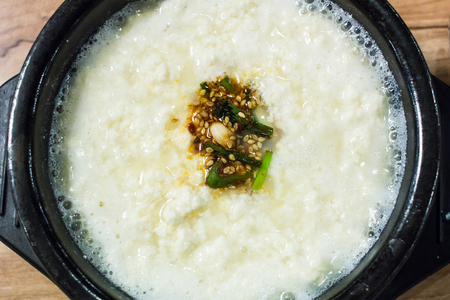 Soft tofu stewの写真素材