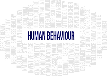 Human Behaviour - Word Cloudのイラスト素材