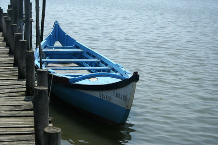 boat in the wharfの写真素材